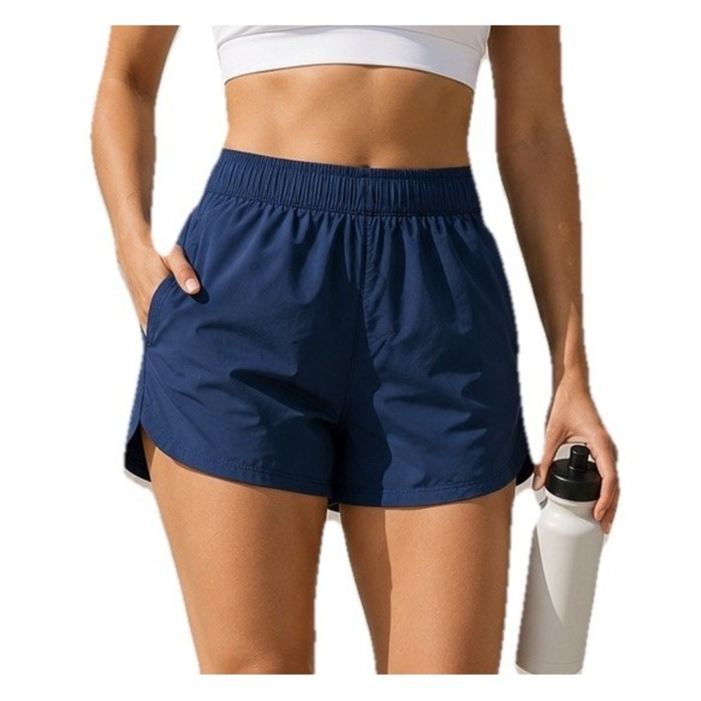 Adidas Essentials Lightweight High Rise Unlined Shorts XL Blue NWT